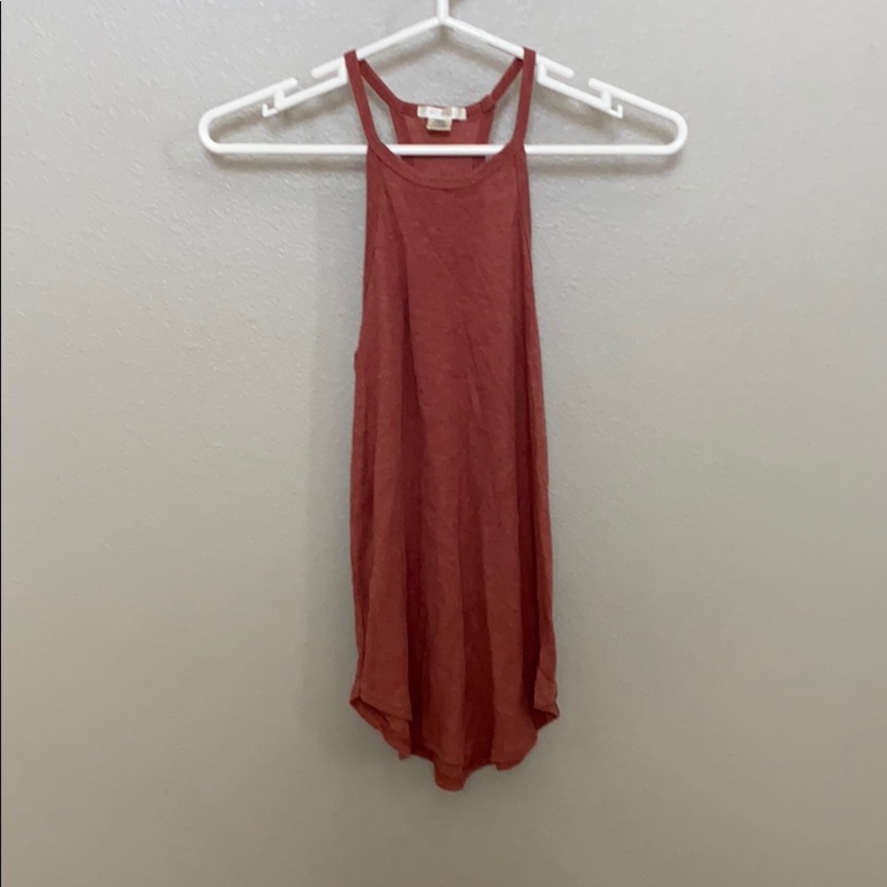 tilly’s mauve high neck tank top